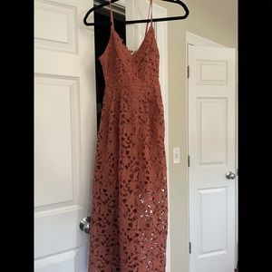 Lace A line midi dress ASTR the Label